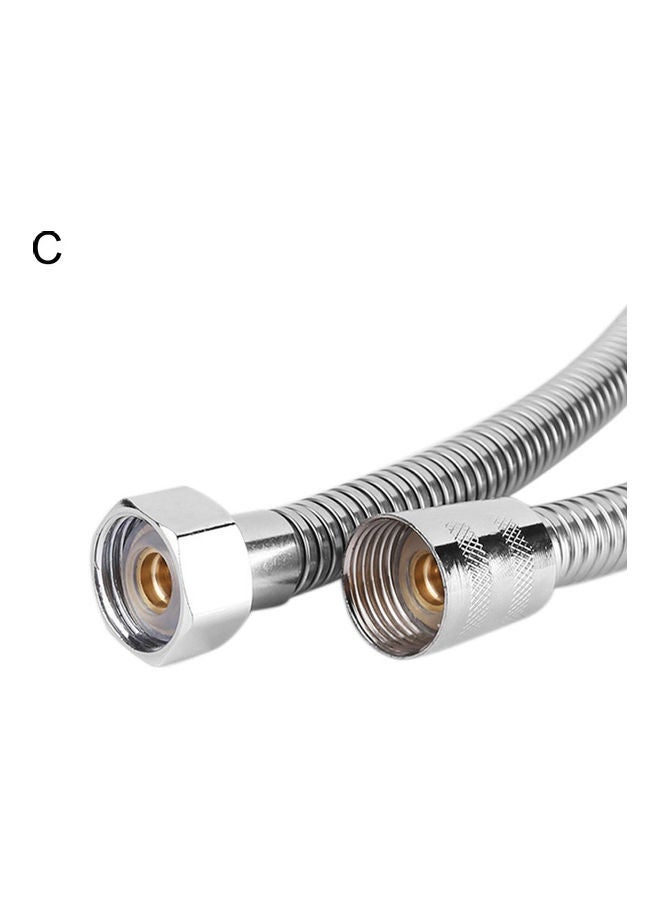 Generic - Stainless Steel Flexible Explosion-proof Bathroom Shower Plumbing Hose Pipe silver 20*10*20cm - Image 1