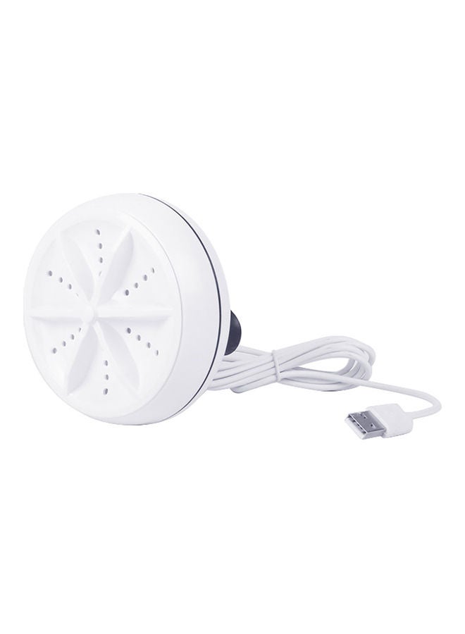 Mini Washing Machine Portable Rotating Ultrasonic Turbine Washer with USB Cable MML380647 White - Image 4