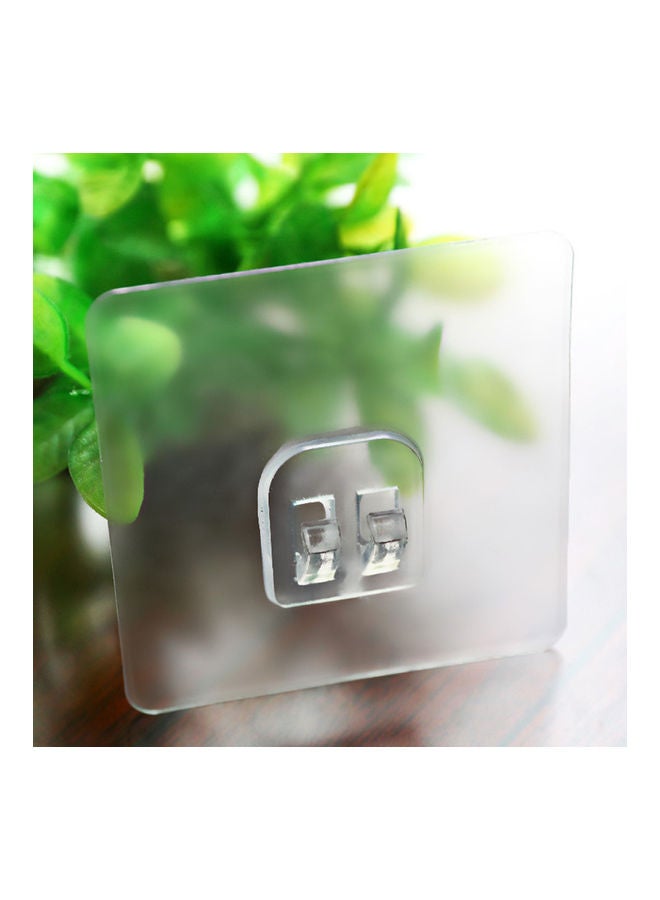 5Pcs Transparent Non-Trace Wall Hook Hanger Home Bathroom Kitchen Organizer multicolor 20*10*20cm - Image 2