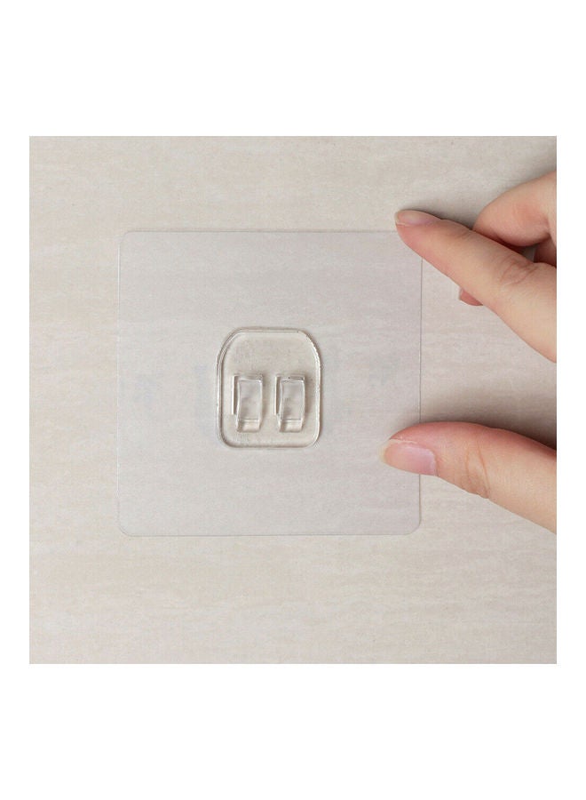 5Pcs Transparent Non-Trace Wall Hook Hanger Home Bathroom Kitchen Organizer multicolor 20*10*20cm - Image 3