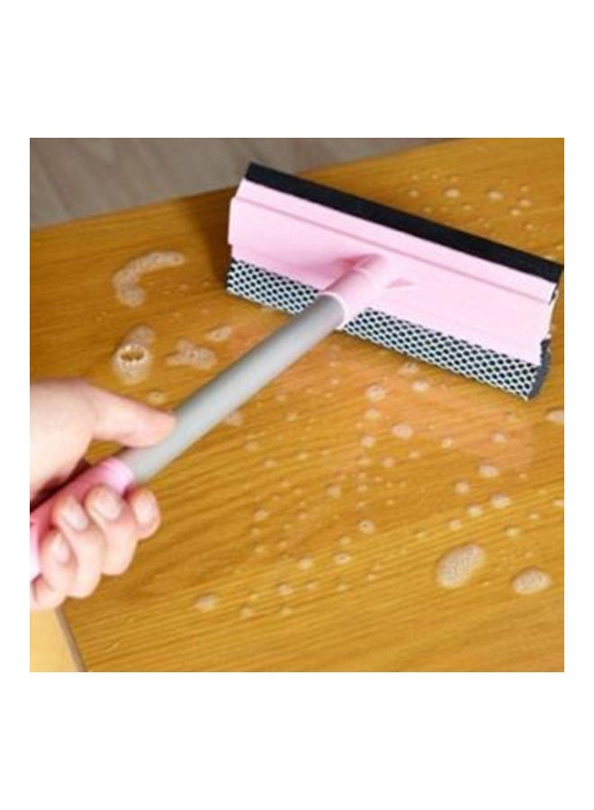 Detachable Home Double Side Glass Cleaning Brush Window Wiper Squeegee Scrubber Pink 20*10*20cm - Image 4