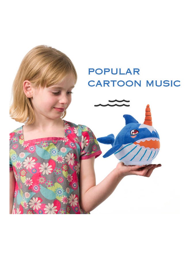 لعبة صغيرة قطيفة على شكل سمكة قرش تصدر موسيقى 24.00*18.00*21.00سم - Image 3