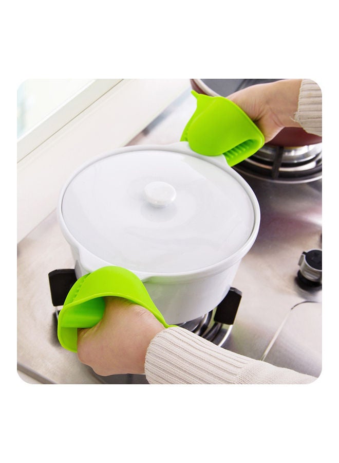 Generic A Pair of Thick Oven Pinch Mitts, Heat Resistant Anti-Scald Gloves for Cooking Pinch Grips, Pot Holder and Potholder for Kitchen, Food-Grade Silicone blue 15*5*10cm  - Image 5