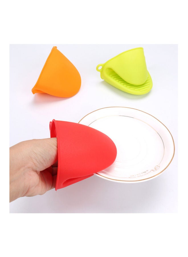 A Pair of Thick Oven Pinch Mitts, Heat Resistant Anti-Scald Gloves for Cooking Pinch Grips, Pot Holder and Potholder for Kitchen, Food-Grade Silicone blue 15*5*10cm