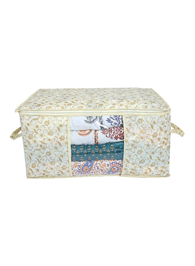 Kuber Industries 4-Piece Non-Woven Underbed Storage Bag Set Beige 64x32x47cm  - Image 3