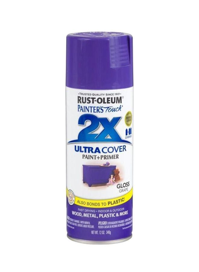 RUST-OLEUM Painter's Touch 2X Ultra Cover Paint And Primer Gloss Grape  - Image 1