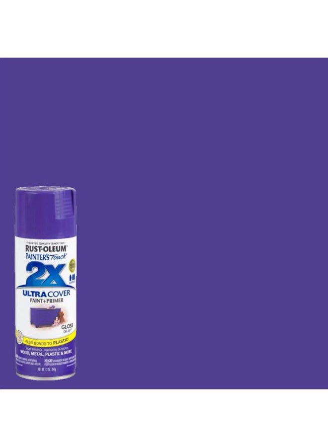 RUST-OLEUM Painter's Touch 2X Ultra Cover Paint And Primer Gloss Grape  - Image 2