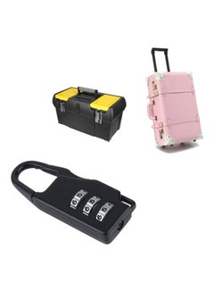 1-piece Travel Suitcase Code Lock Black/Silver - v1604759628/N16119323A_3