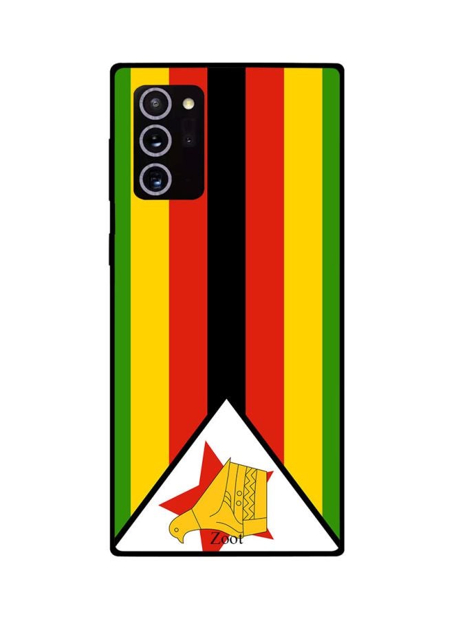 Zoot Zimbabwe Flag Printed Case Cover For Samsung Galaxy Note20 Ultra Yellow/Green/Red