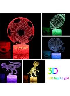 Generic Dinosaur Led Night Light Illusion Lamp multicolour 21.50*5.30*15.00cm  - Image 5