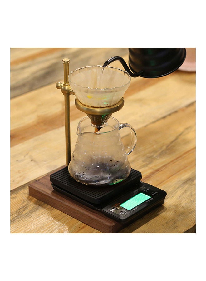 Generic - Accurate Electric Kitchen Scale,Coffee Scale with Timer High-precision Kitchen Scale Mini Electronic Platform Scale Food Weighing Scale 5kg/0.1 Black 23*5*15cm - Image 1