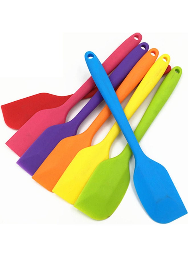 Cake Butter Cream Spatula Baking Scraper Mixing Tool Silicone High Temperature Resistance Baking Tool Multiple Colors Choice Multicolor 21*21*21cm - Image 5