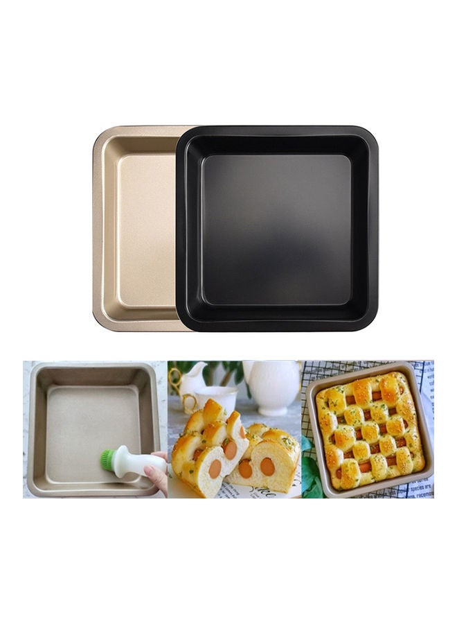 Baking Tools Non-stick 8 Inch Square Deep Baking Tray Square Pizza Mold Special Cake Mold for Oven Black 23*4.8*23cm  - Image 3