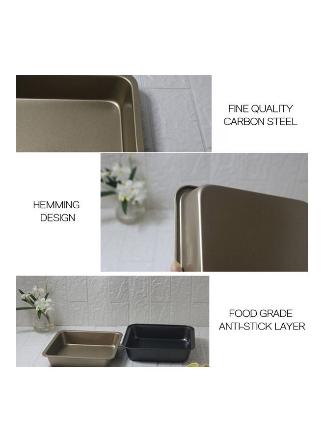 Baking Tools Non-stick 8 Inch Square Deep Baking Tray Square Pizza Mold Special Cake Mold for Oven Black 23*4.8*23cm  - Image 4