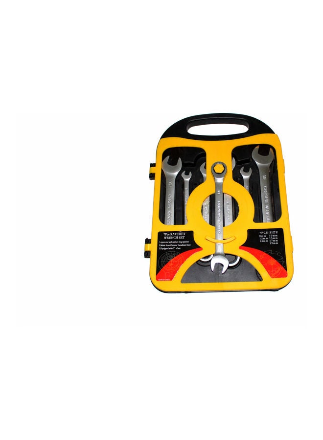 7 PCS Combination Spanner Set 6mm to 22mm Silver 20cm - Image 1