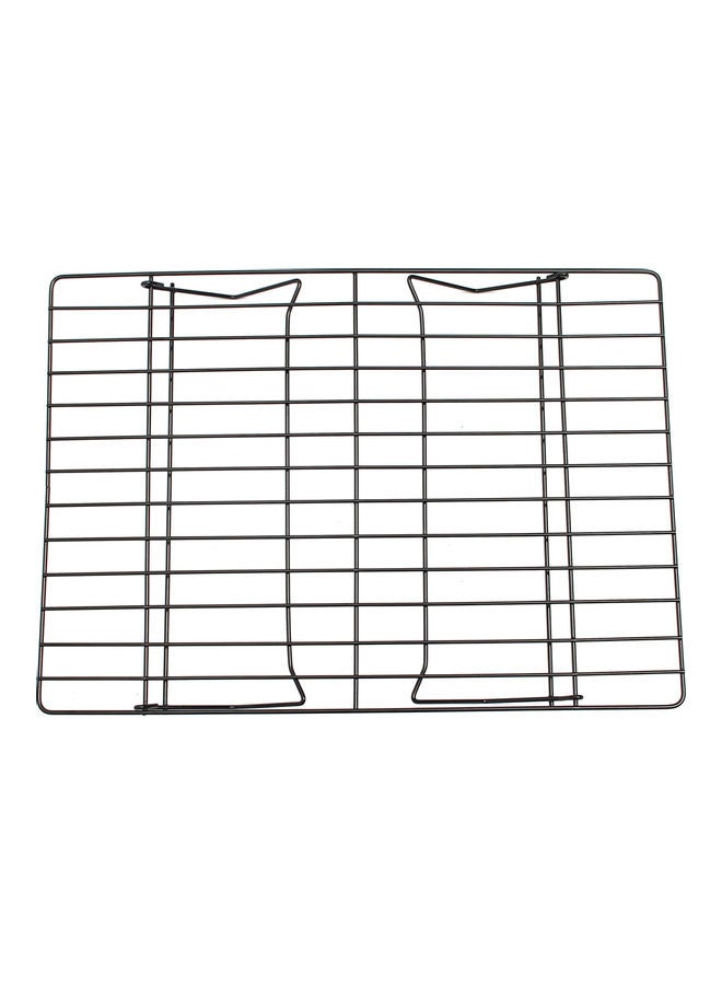 Generic - Cooling Rack 3 Layers Stackable Saving Space Cake Stand Black 35*5.5*25cm - Image 1