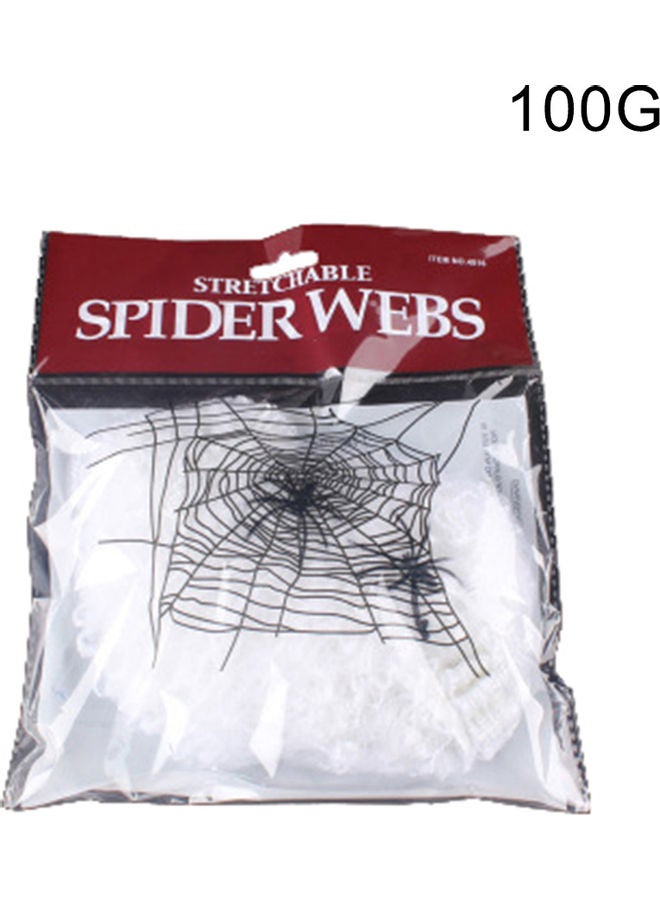 Realistic Stretchy Cobweb Spider Web Halloween Party White 20 x 10 x 20cm