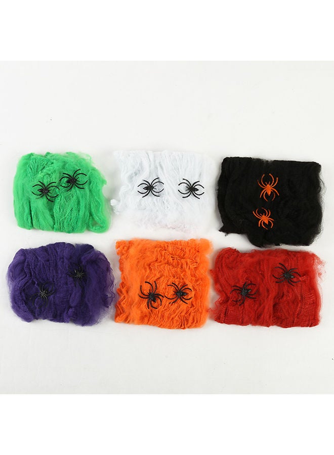 Realistic Stretchy Cobweb Spider Web Halloween Party White 20 x 10 x 20cm