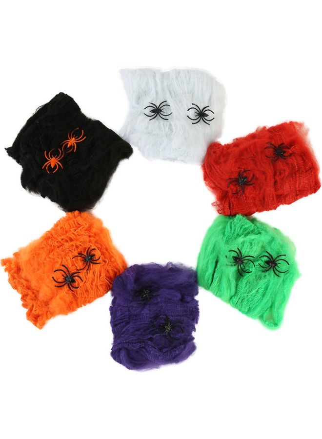 Realistic Stretchy Cobweb Spider Web Halloween Party White 20 x 10 x 20cm