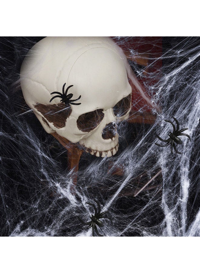 Realistic Stretchy Cobweb Spider Web Halloween Party White 20 x 10 x 20cm