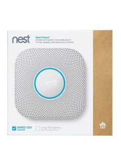 Nest Wired Carbon Monoxide Alarm White 5.3x5.3x1.5inch  - Image 2