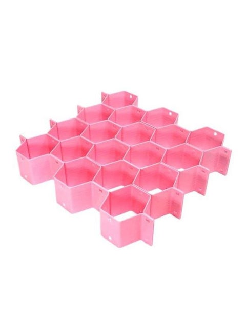 8-Piece Drawer Organizer Partition Pink