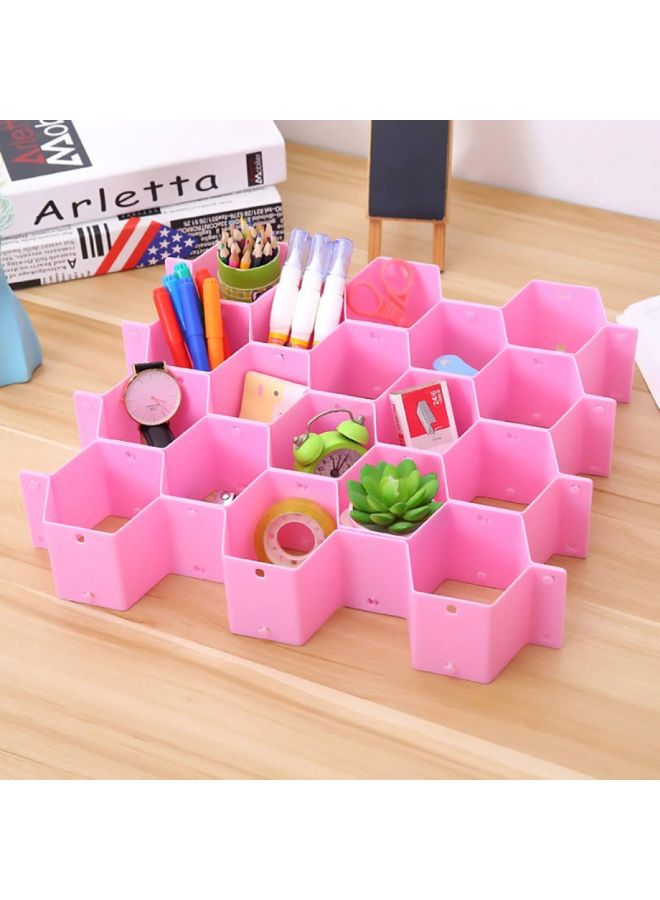 Generic - 8-Piece Drawer Organizer Partition Pink - Image 1