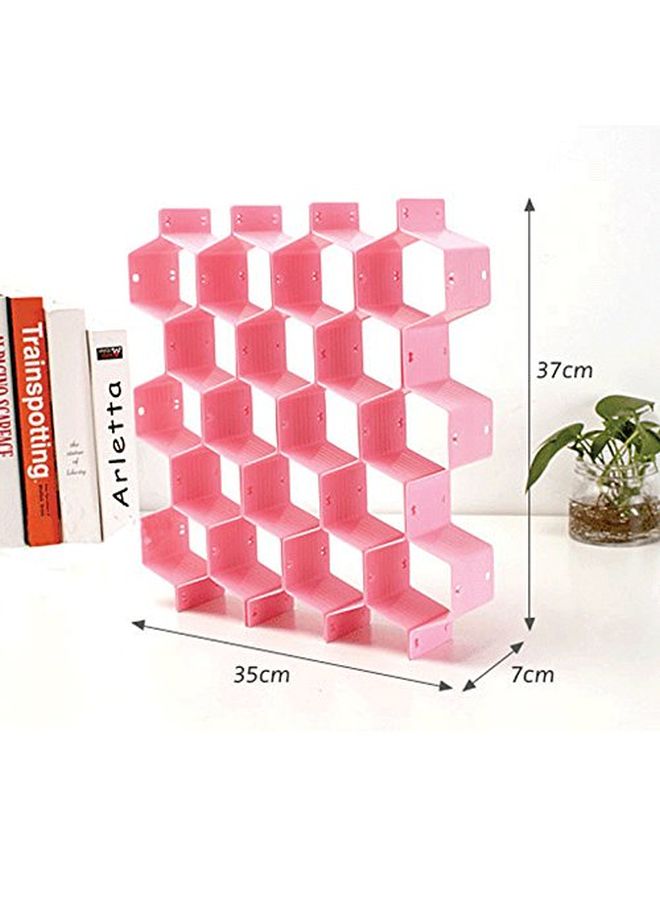 Generic - 8-Piece Drawer Organizer Partition Pink - Image 1