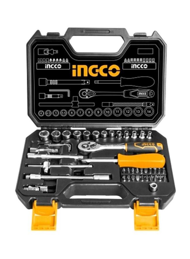 INGCO 45-Piece Socket Set Multicolour - Image 1