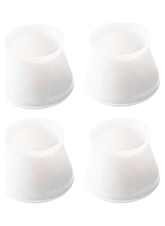 4Pcs Universal Silicone Anti-Scratch Desk Chair Leg Cover Foot Cap Protector Transparent Color 20*10*20cm - Image 1