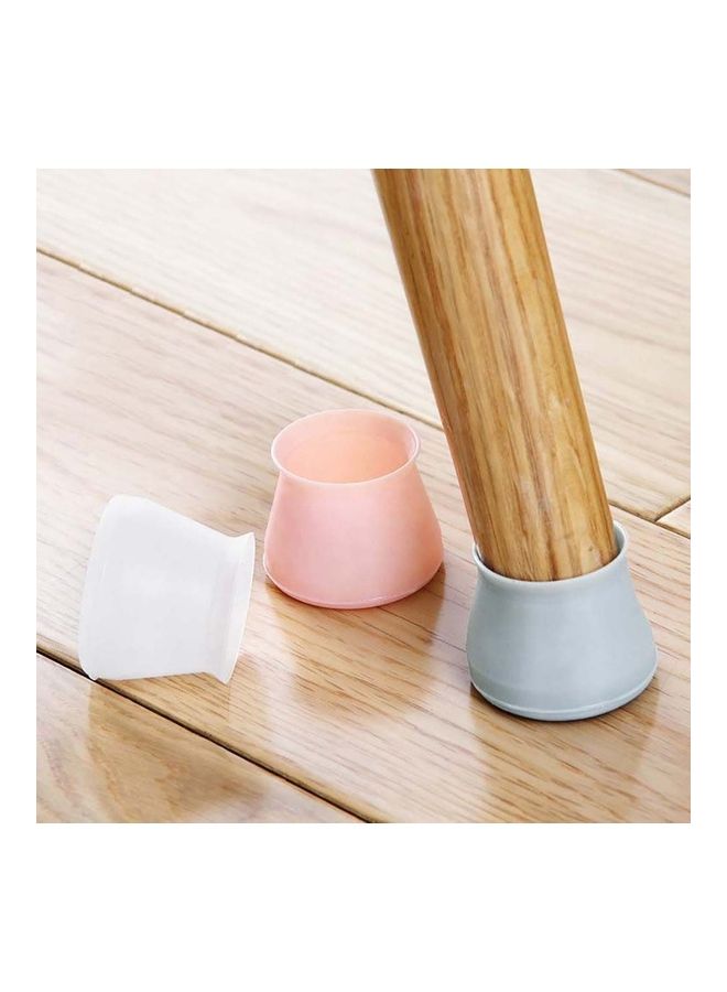 4Pcs Universal Silicone Anti-Scratch Desk Chair Leg Cover Foot Cap Protector Transparent Color 20*10*20cm - Image 2
