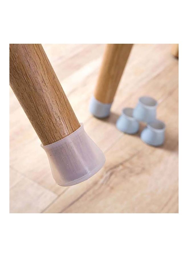 4Pcs Universal Silicone Anti-Scratch Desk Chair Leg Cover Foot Cap Protector Transparent Color 20*10*20cm - Image 3