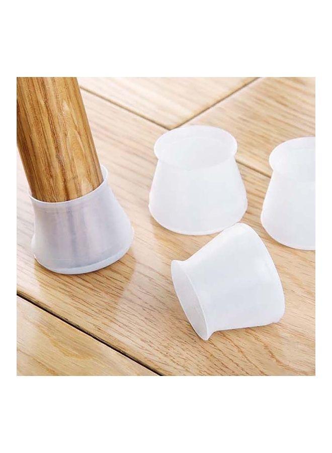 4Pcs Universal Silicone Anti-Scratch Desk Chair Leg Cover Foot Cap Protector Transparent Color 20*10*20cm - Image 5