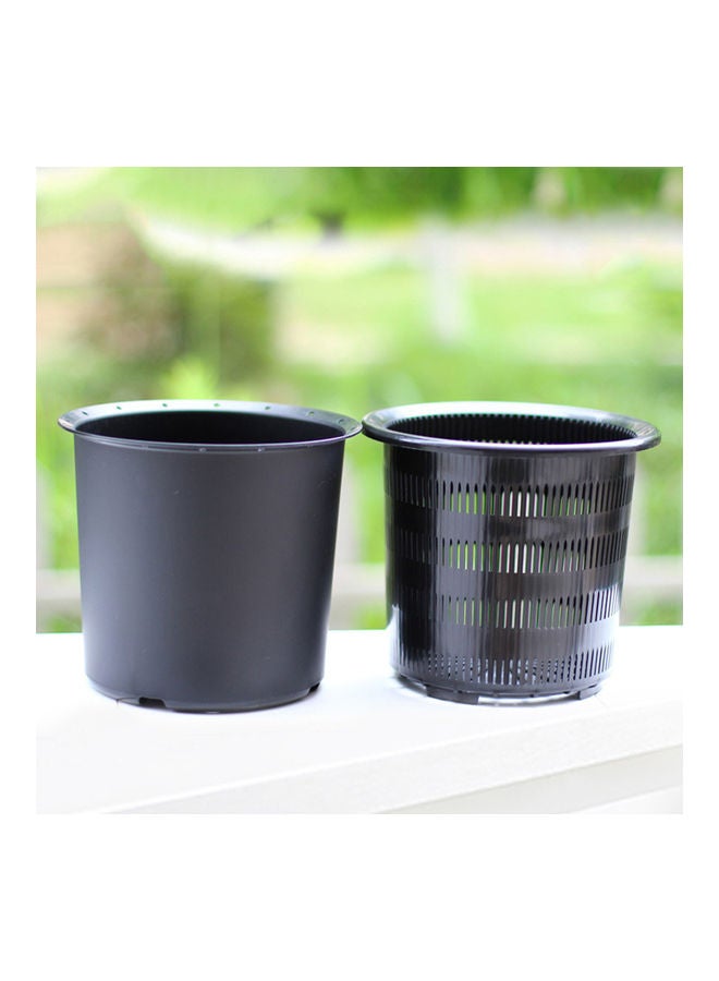 Generic - Slotted Orchid Flower Garden Inner Outer Pot Planter Tray Tabletop Ornament White Pots 20*10*20cm - Image 1