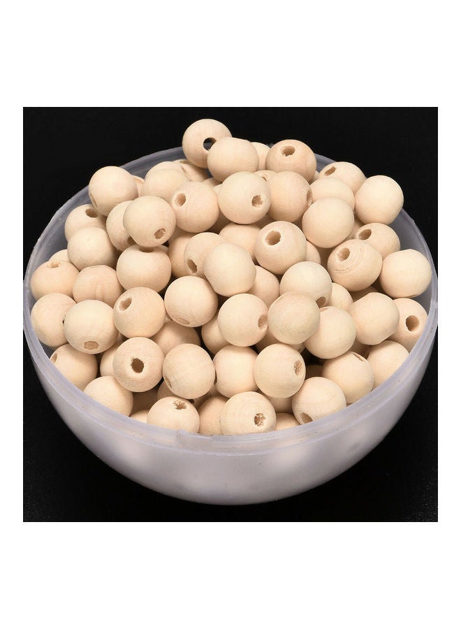 100Pcs 6/8/10/12/14mm Wooden Loose Beads for DIY Jewelry Earring Bracelet Craft brown 20*10*20cm  - Image 1