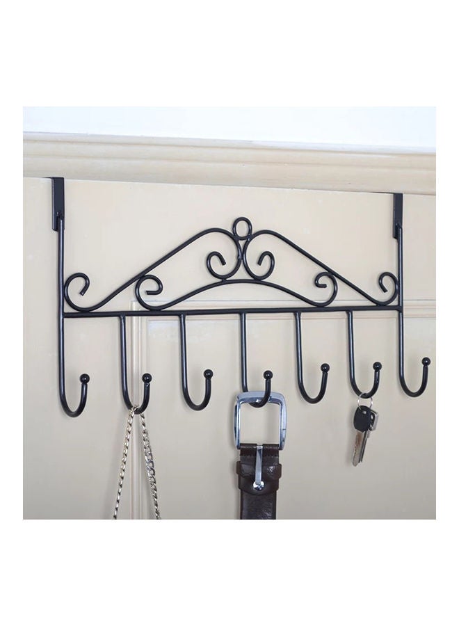 Generic - Bag Towel Coat Clothes Hat Over Door Hanger 5-Hook Bathroom Hanging Rack Holder Bronze 20*10*20cm - Image 1