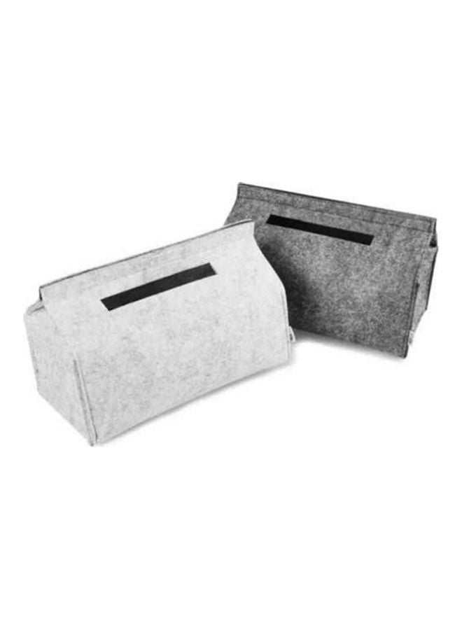Felt Tissue Box Paper Towel Case Living Room Desk Car Napkin Holder Home Decor Dark Grey 20*10*20cm  - Image 3