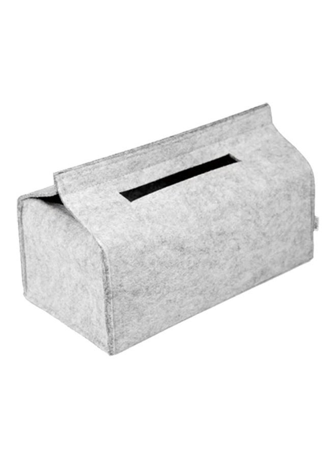 Felt Tissue Box Paper Towel Case Living Room Desk Car Napkin Holder Home Decor Dark Grey 20*10*20cm  - Image 5