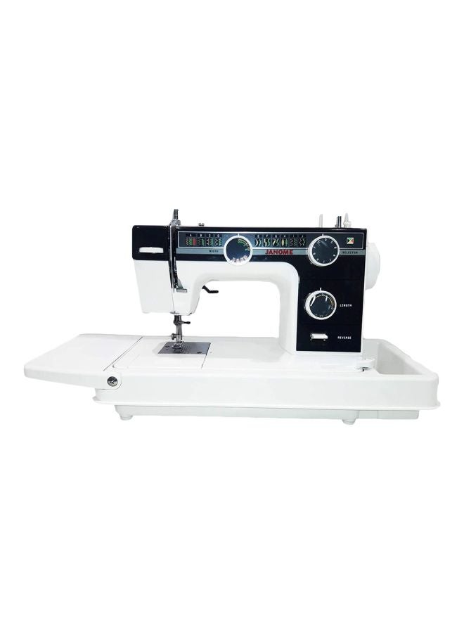 Janome 23-Stitches Sewing Machine 393PD White/Black  - Image 1