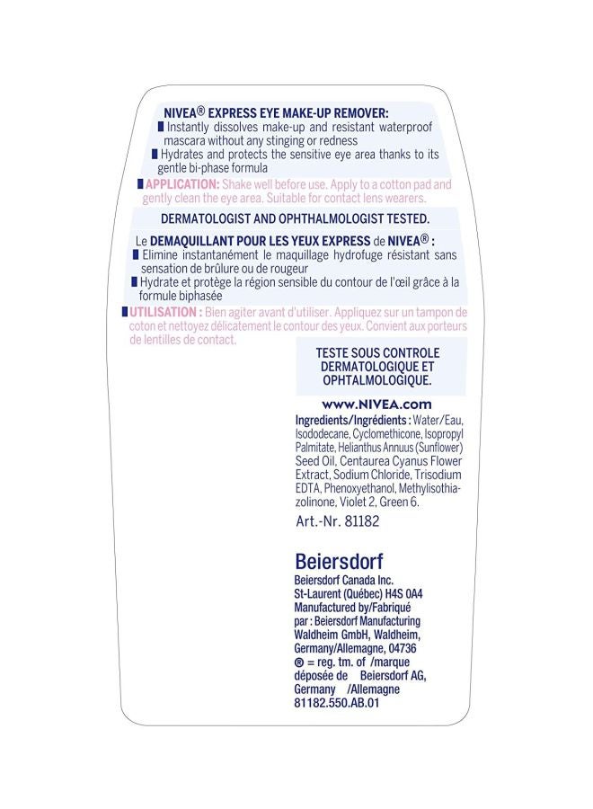 Nivea Daily Essentials Double Effect Eye Make-Up Remover  - Image 3
