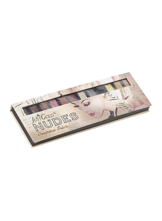JUST GOLD Nudes Temptation Eyeshadow Palette 01  - Image 3