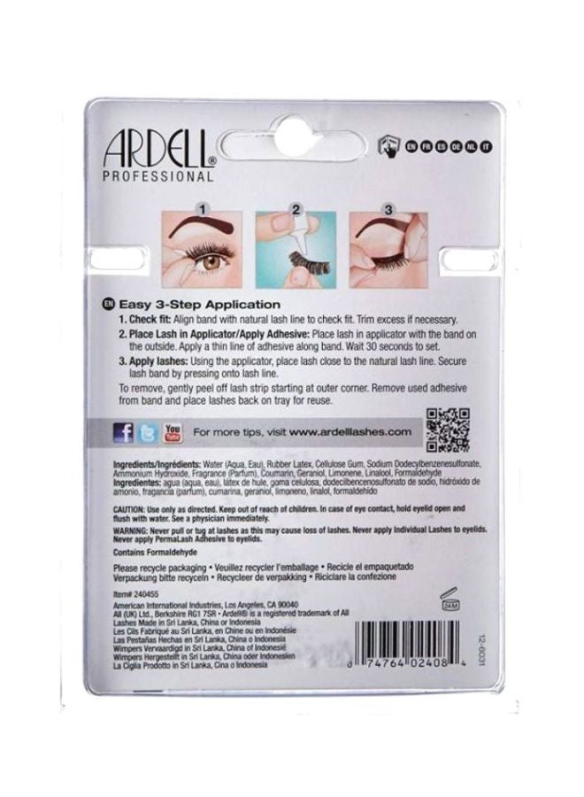 أرديل مجموعة رموش صناعية ذات مظهر طبيعي للمبتدئين أسود/ أبيض - Image 2