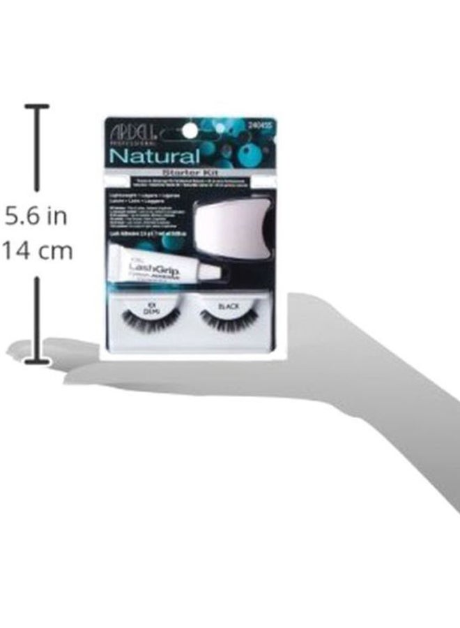 أرديل مجموعة رموش صناعية ذات مظهر طبيعي للمبتدئين أسود/ أبيض - Image 3