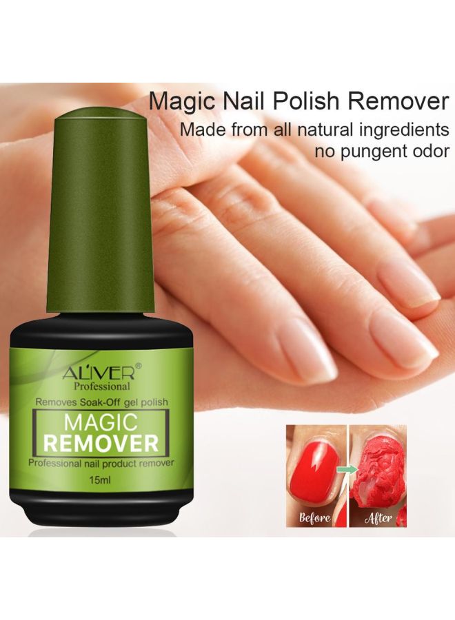 ALIVER - 2-Piece Nail Polish Remover Set Clear - Image 1