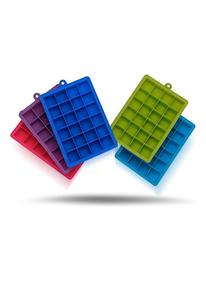 قالب لصنع مكعبات الثلج من السيليكون مكون من 24 فتحة لصنع الكوكتيلات الصحراوية بشكل مربع وردة حمراء 19*19*19سم - Image 2