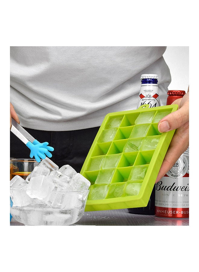 قالب لصنع مكعبات الثلج من السيليكون مكون من 24 فتحة لصنع الكوكتيلات الصحراوية بشكل مربع وردة حمراء 19*19*19سم - Image 4