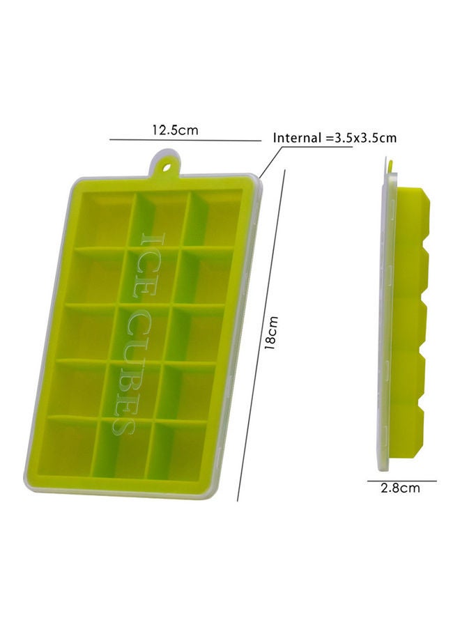 15-Hole Food Grade Ice Cube Mold green 20*20*20cm - Image 5