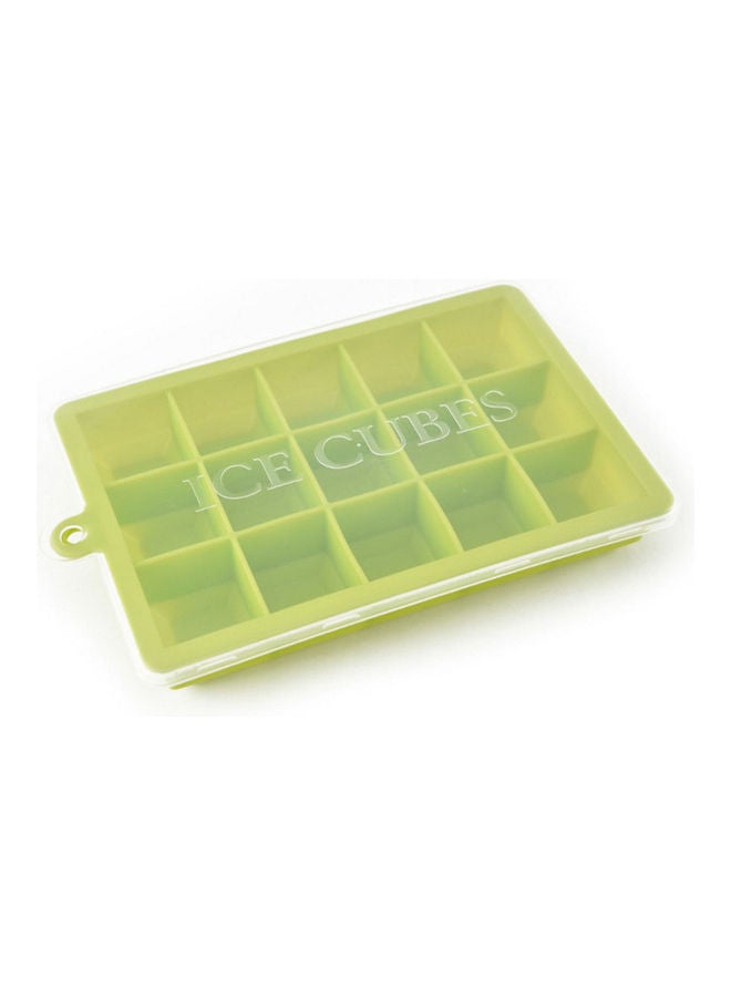 15-Hole Food Grade Ice Cube Mold green 20*20*20cm - Image 1