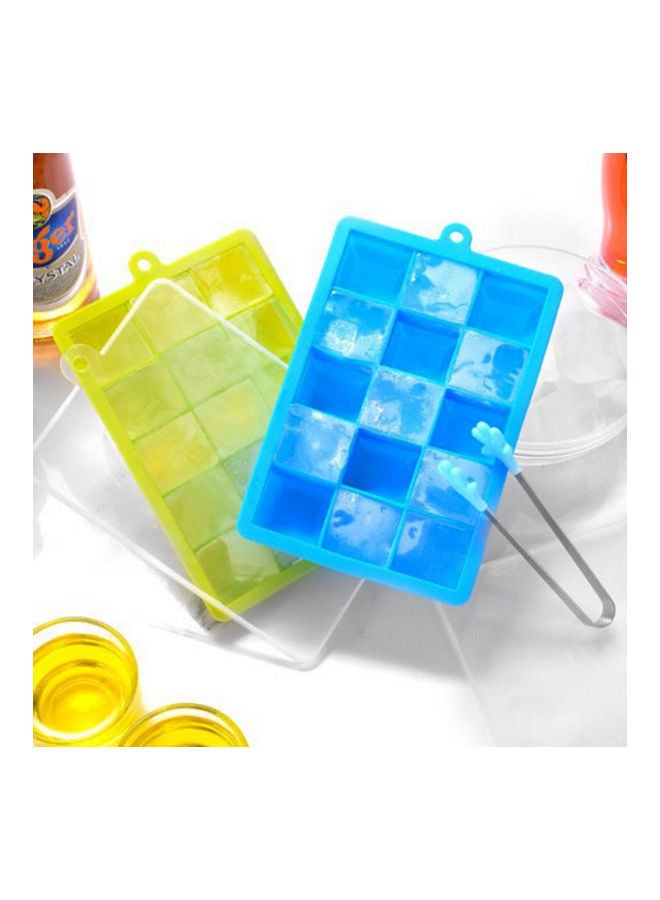 15-Hole Food Grade Ice Cube Mold green 20*20*20cm - Image 2