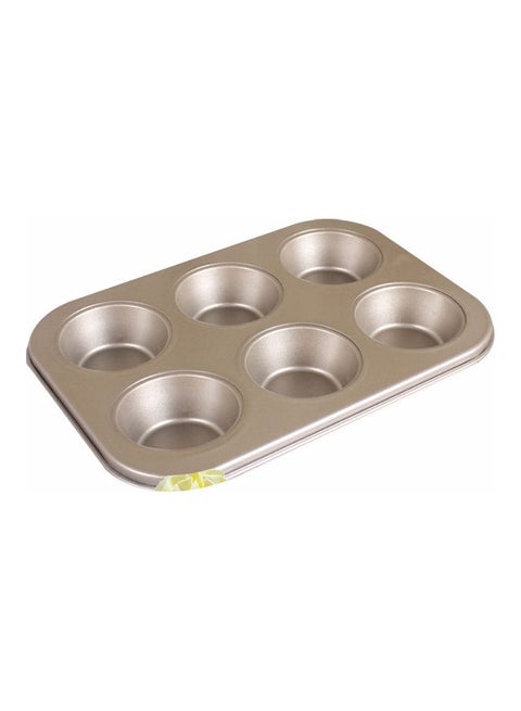 6/12 Piece Superior Carbon Steel Non-Stick Cake Bakeware Multiple Pattern Doughnut Banana Minnow Cat Claw Round Baking Mould Gold